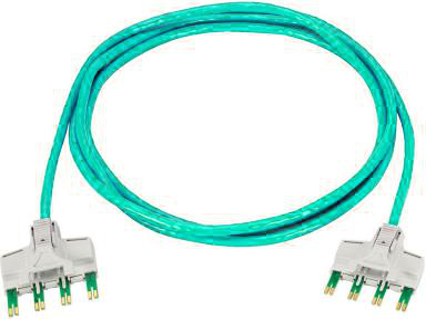 Cat6 4-pair to RJ45 Cyan Copper Patch Cord