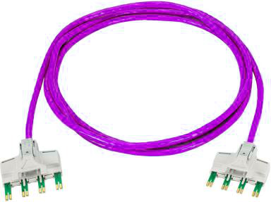 Cat6 4-pair to RJ45 Pink Copper Patch Cord
